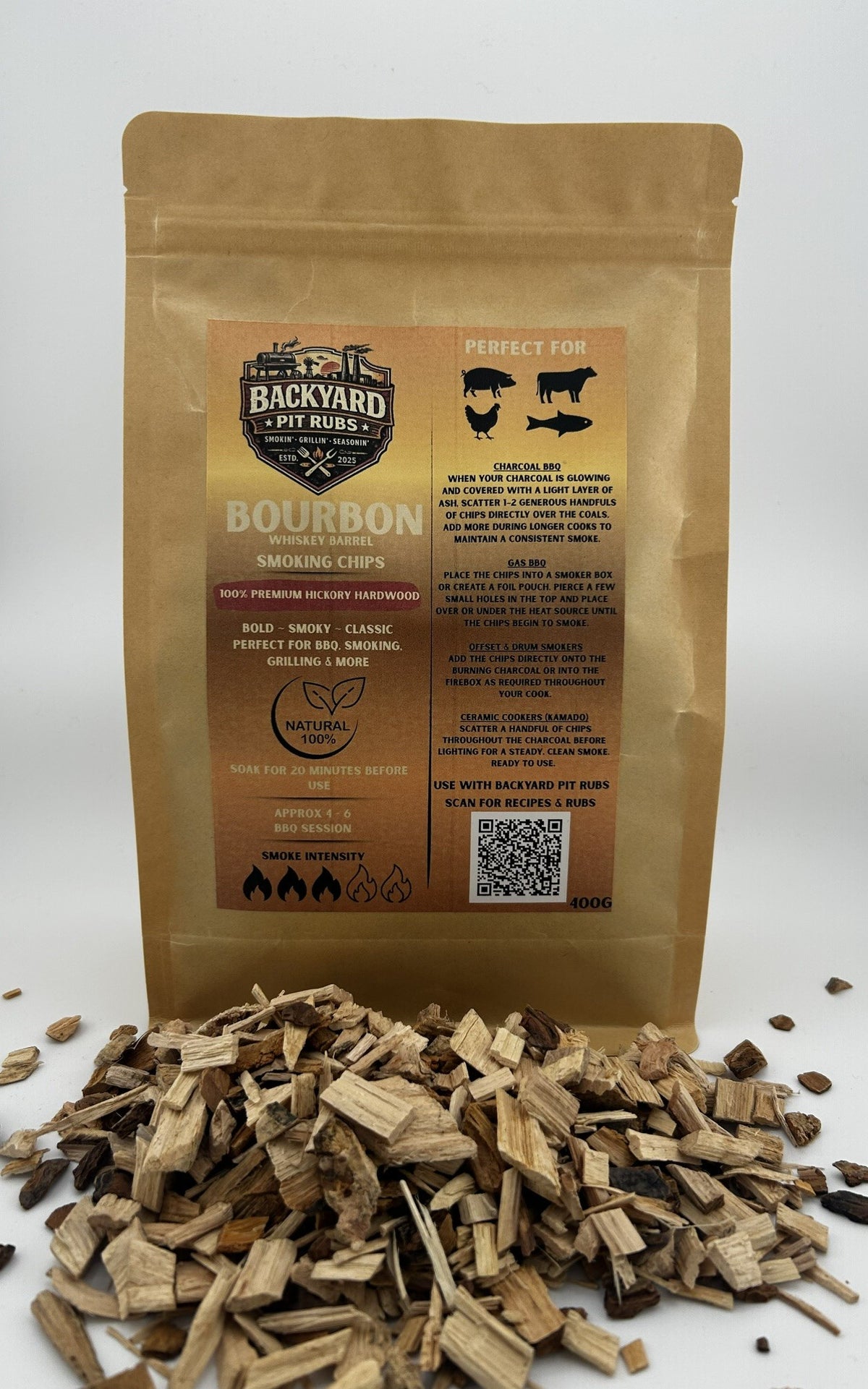 Bourbon Barrel Smoking Chips