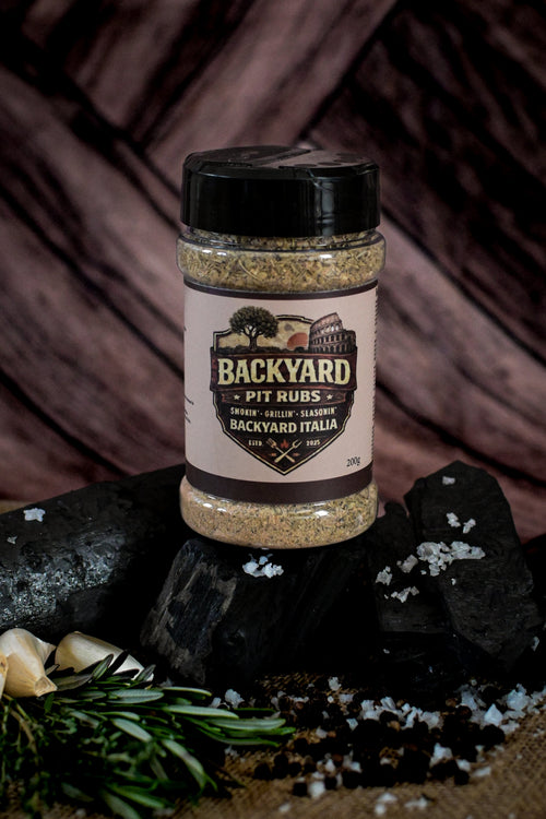 Backyard Italia-Backyard cook up into an Italian feast Backyard Pit Rubs