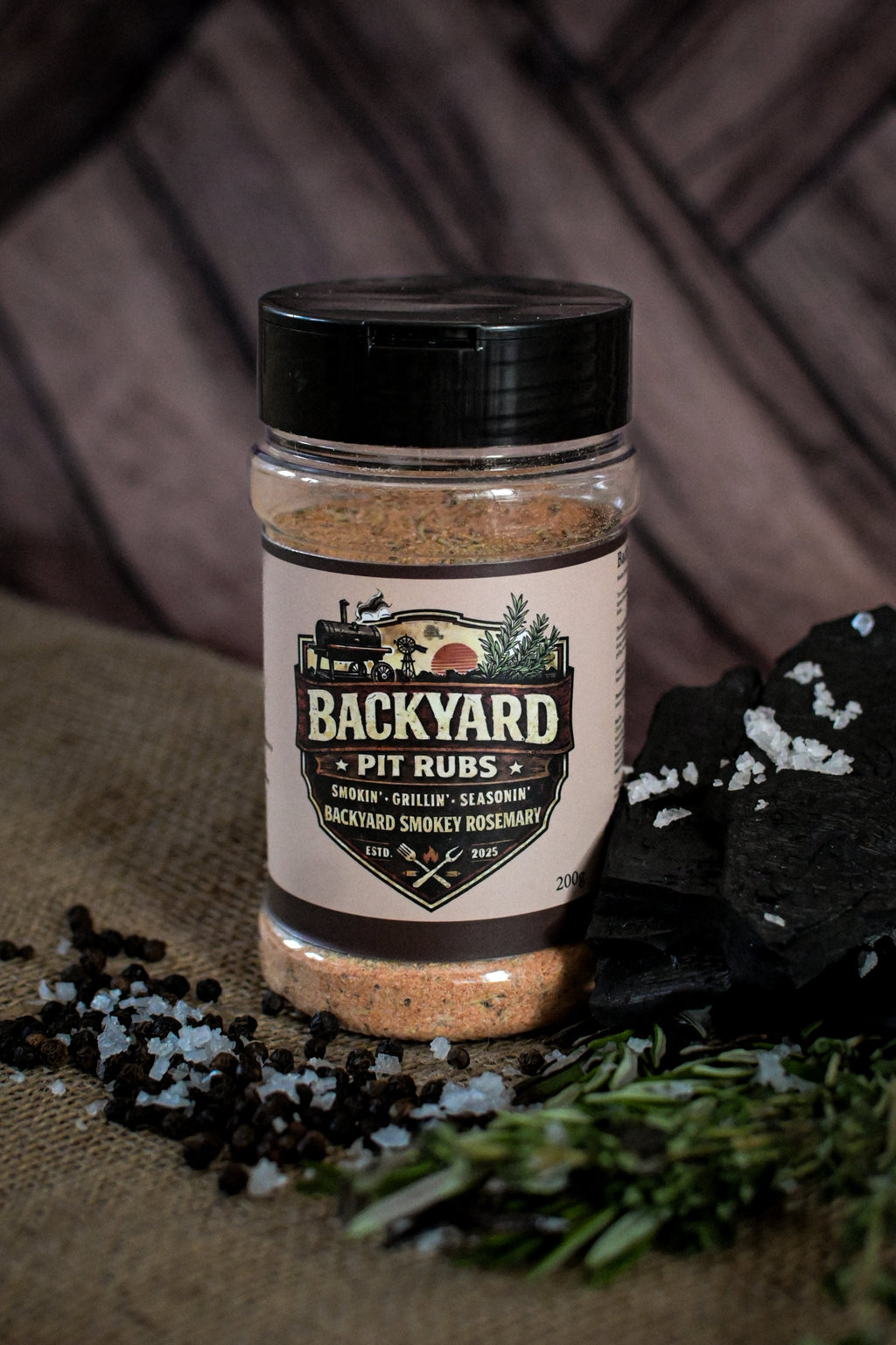 Backyard Smokey Rosemary - Versatile for everyday cooking or outdoor grilling Backyard Pit Rubs