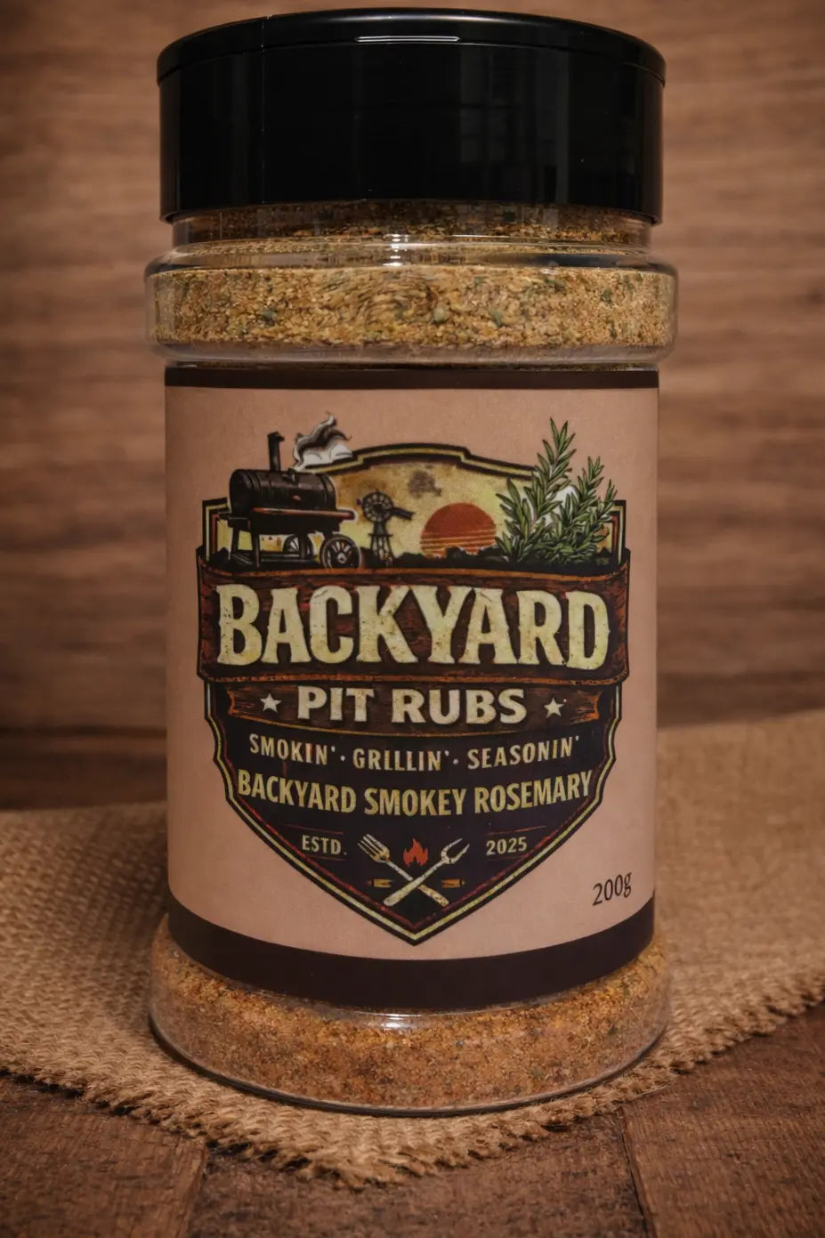 Backyard Smokey Rosemary - Versatile for everyday cooking or outdoor grilling Backyard Pit Rubs